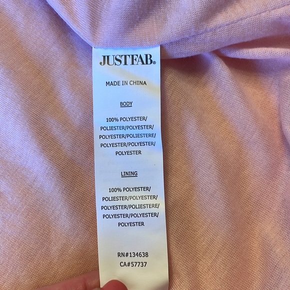 JustFab Fuzzy Pink Women’s Jacket/Coat Size Large - Picture 9 of 9